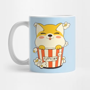 Puppycorn Shiba Movie Popcorn by Tobe Fonseca Mug